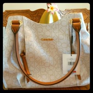 CK Calvin Klein Hudson Leather Satchel